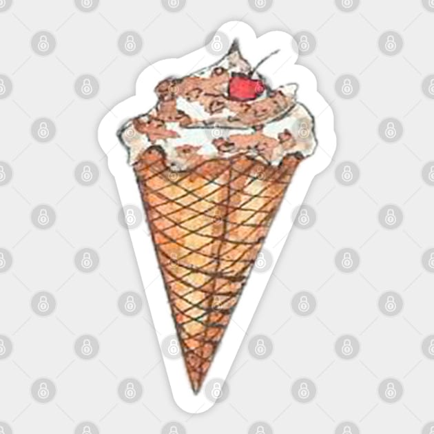 "Chocolate ice-cream" sweet sticker Sticker by Cloudlet55